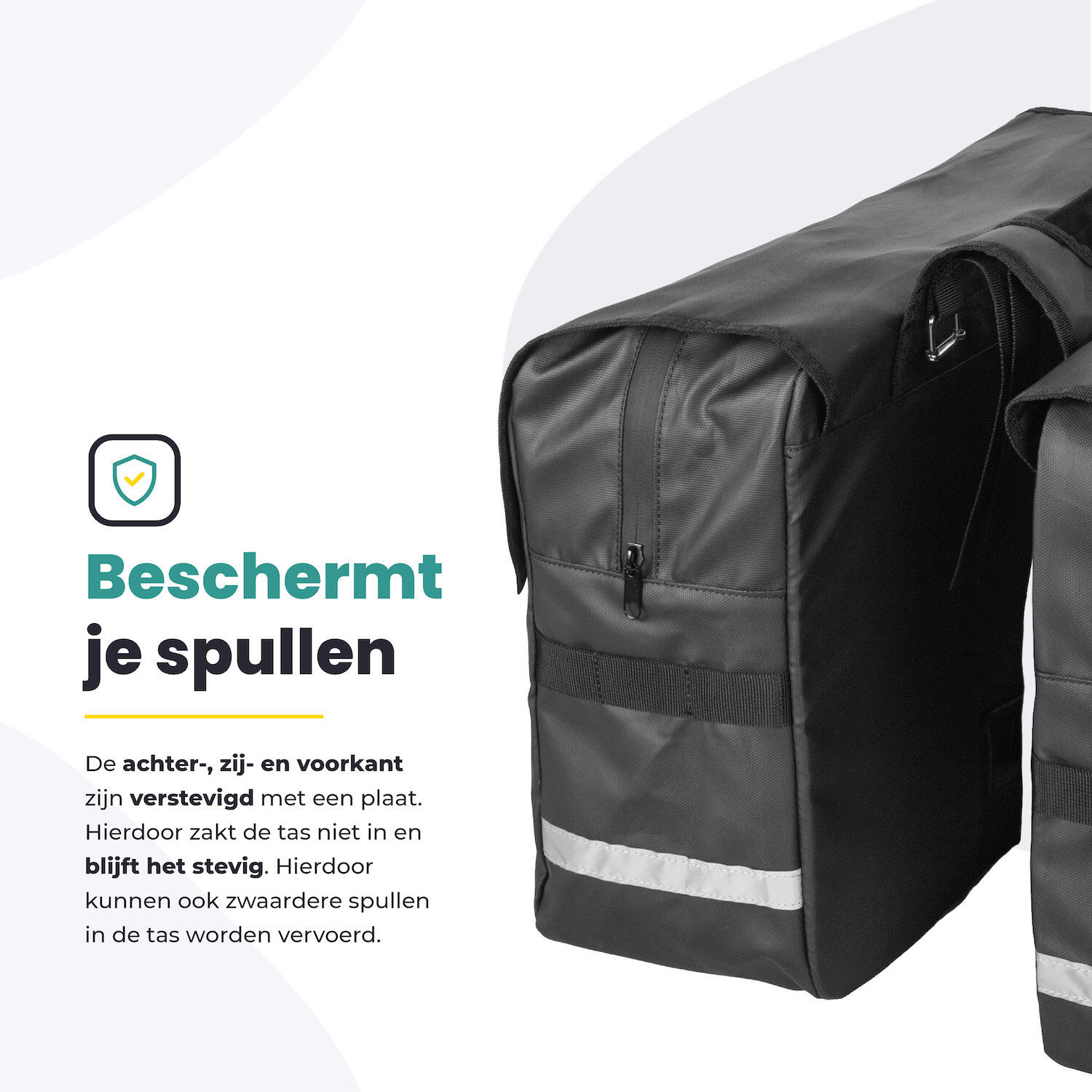 Fietstas voor Toerfietsen van het merk VOLTANO - Unisex - Kleur ZWART -  - 44L 4/7