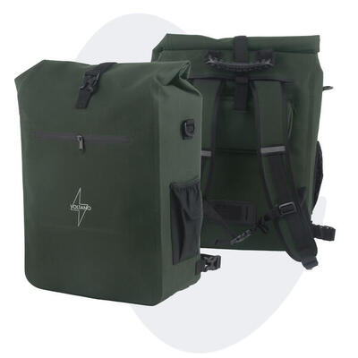 Voltano luxe e-bike fietstas / rugtas - zwart - 28l - laptopvak
