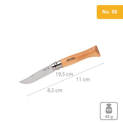 Camping Messer Stahl Taschenmesser Klappmesser Holz Griff No.08 INOX