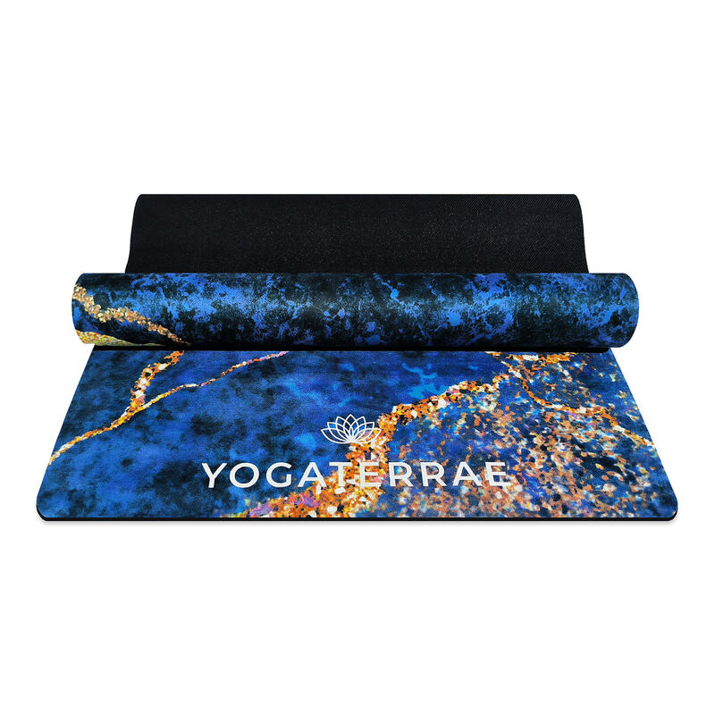 Esterilla yoga antideslizante SAMUDRA microfibra y caucho natural línea Confort