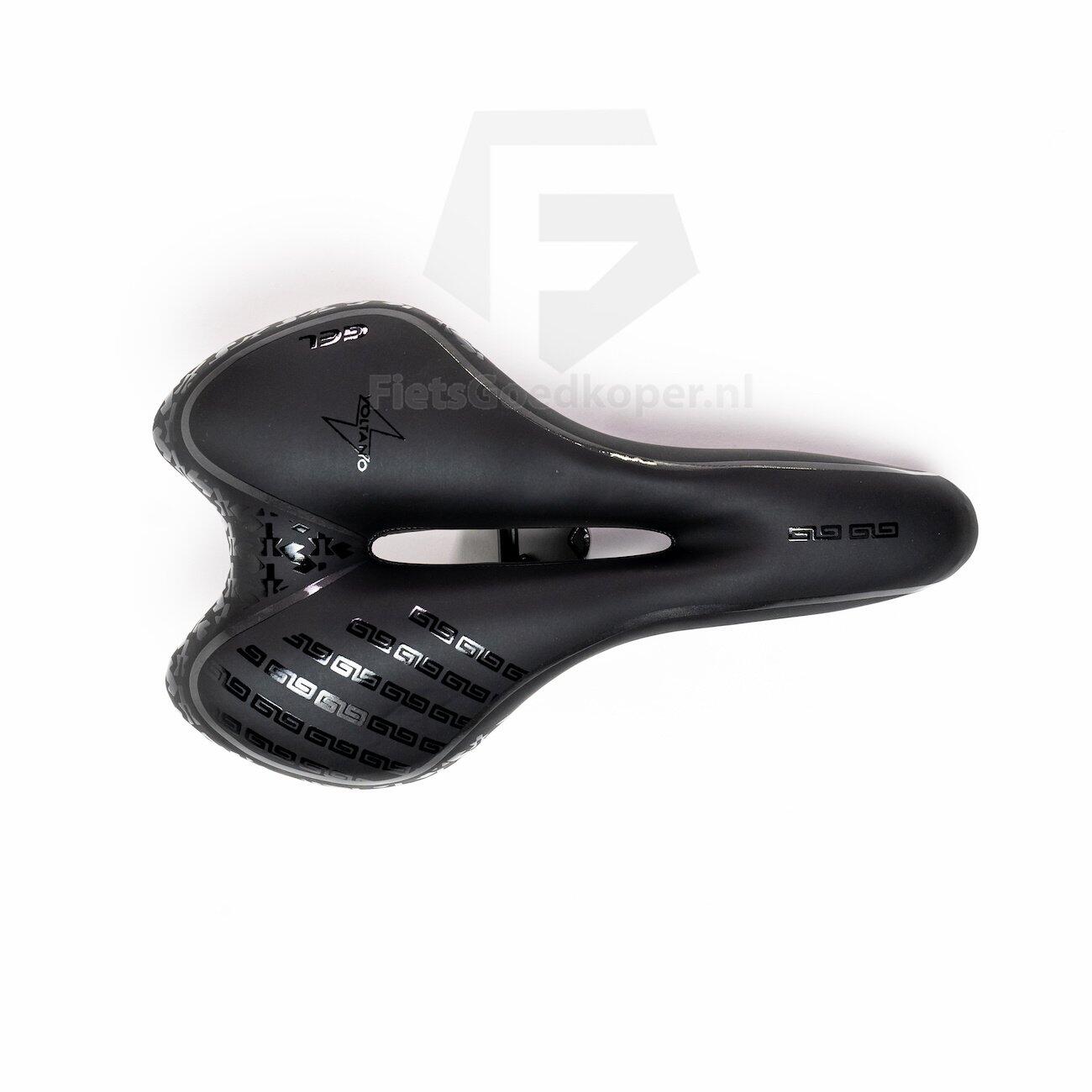 Fietszadels voor Toerfietsen van het merk VOLTANO - Unisex - Kleur ZWART - 6/7