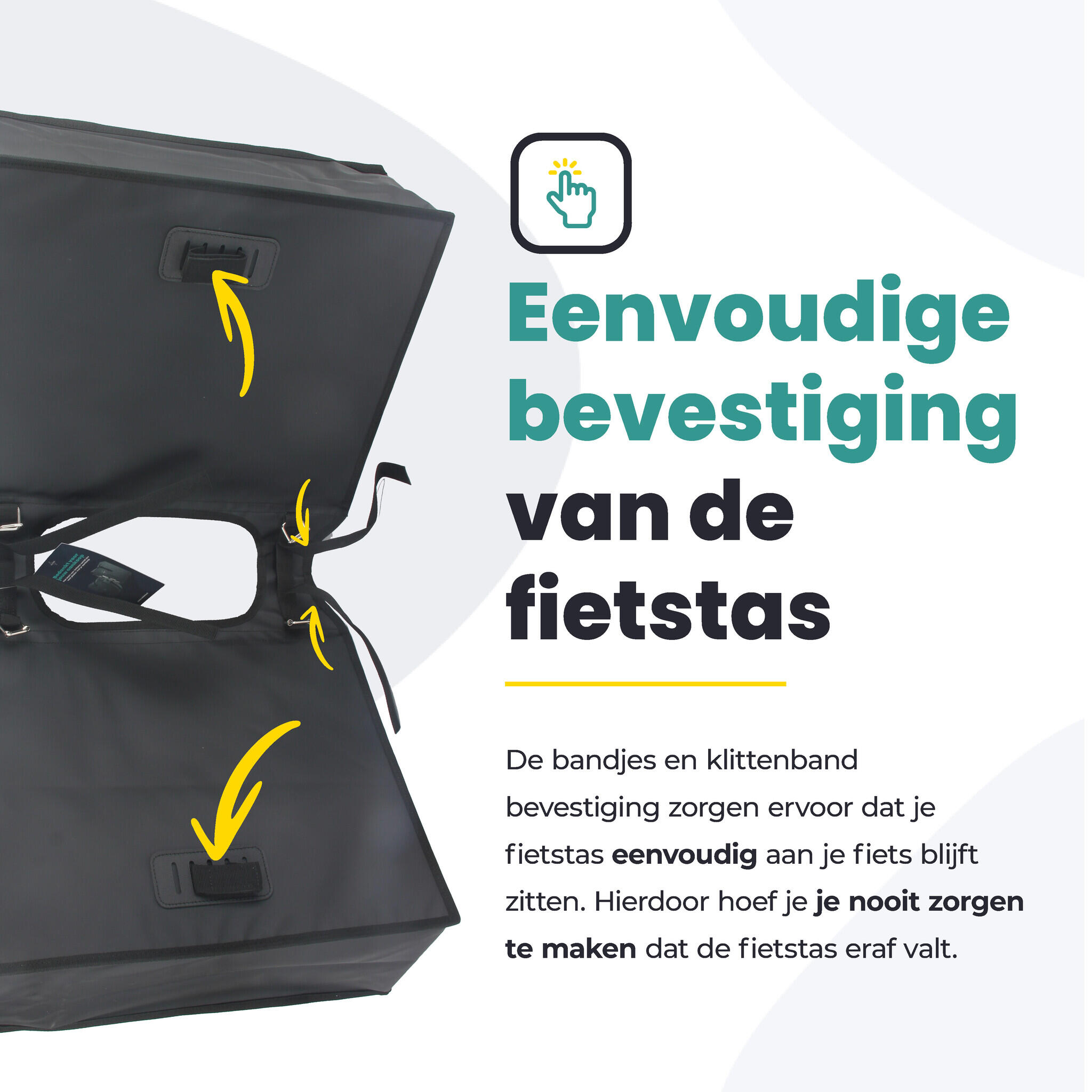 Fietstas voor Toerfietsen van het merk VOLTANO - Unisex - Kleur ZWART -  - 48L 7/7