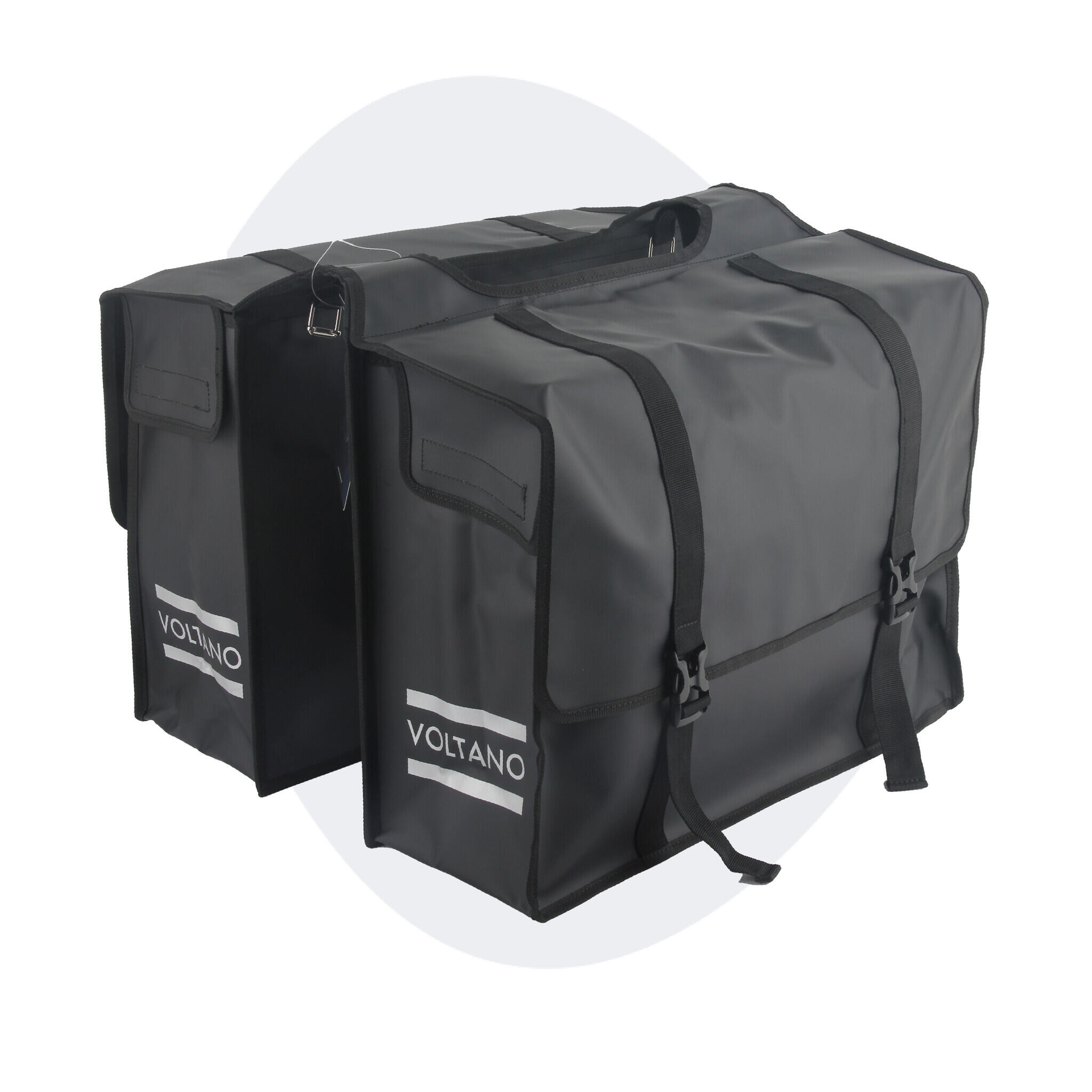VOLTANO Fietstas voor Toerfietsen van het merk VOLTANO - Unisex - Kleur ZWART -  - 48L