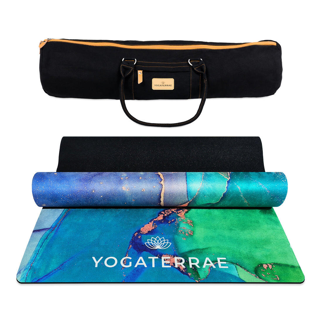 Tapete de yoga antiderrapante dhyana conforto microfibra-borracha natural + saco