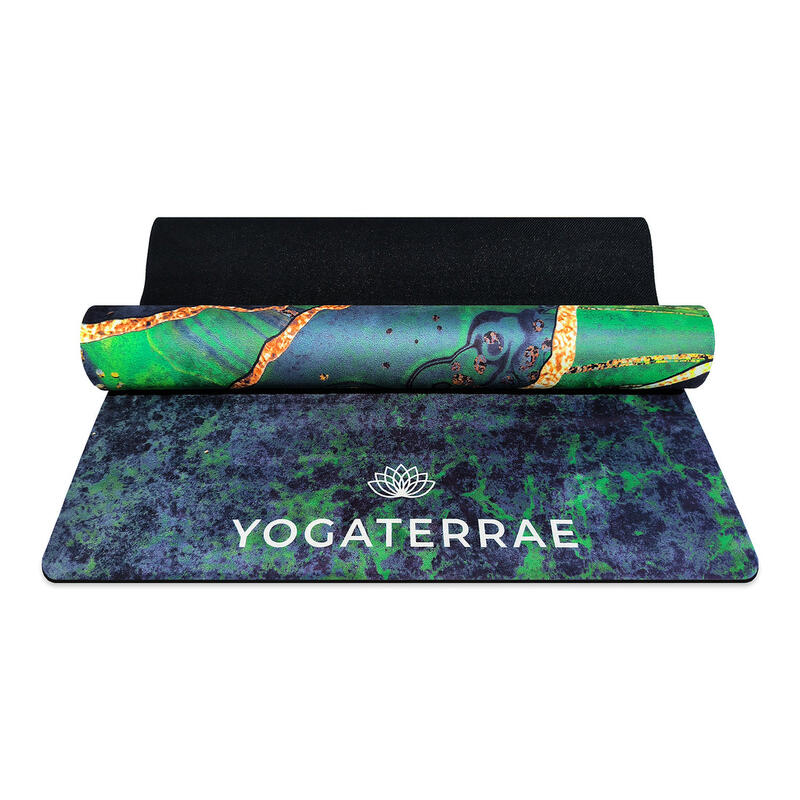 Antislip yogamat KANANA Reis Microvezel-Natuurlijk rubber