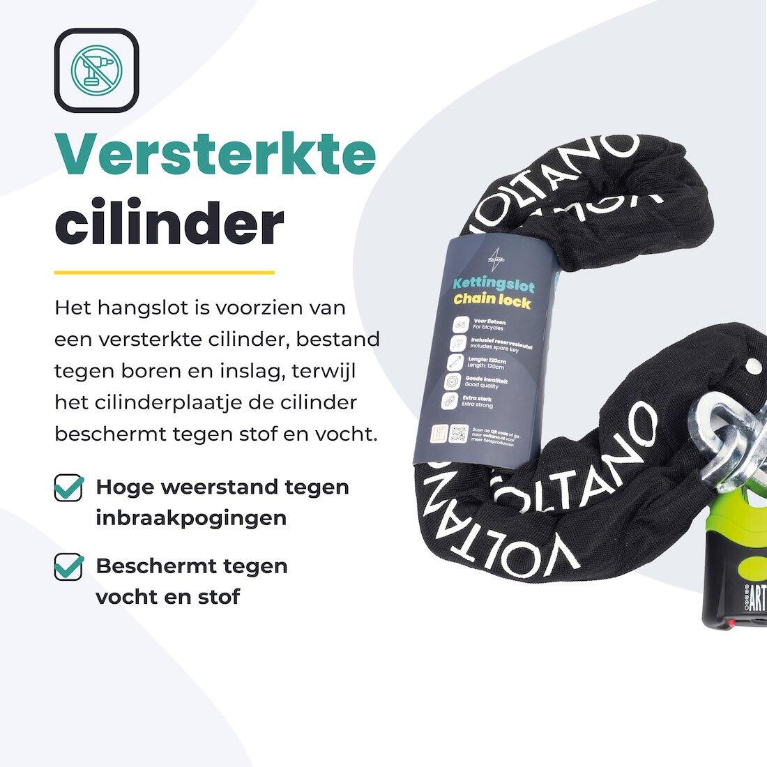 Fietsslot van het merk VOLTANO - Kettingslot 4/7