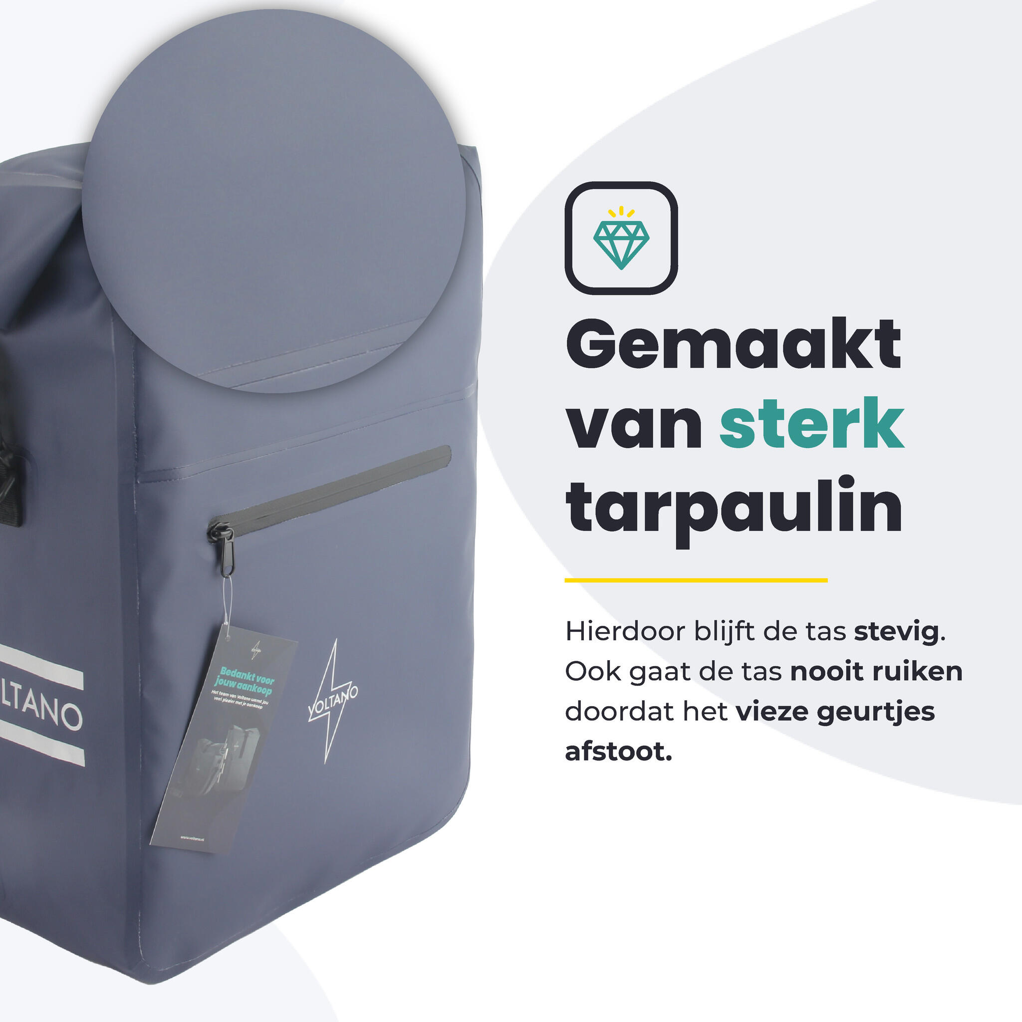 Fietstas voor Toerfietsen van het merk VOLTANO - Unisex - Kleur BLAUW -  - 28 5/7