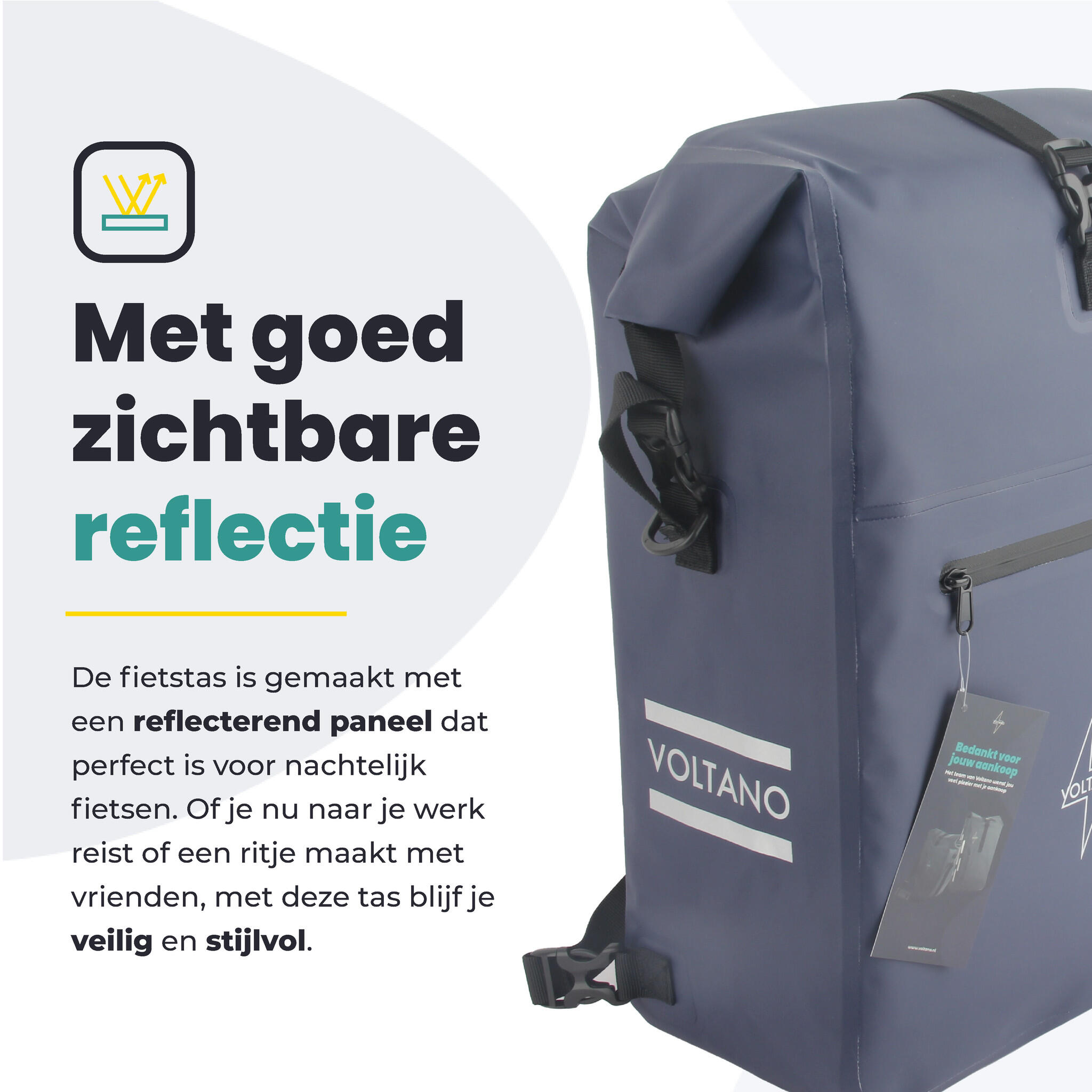 Fietstas voor Toerfietsen van het merk VOLTANO - Unisex - Kleur BLAUW -  - 28 7/7