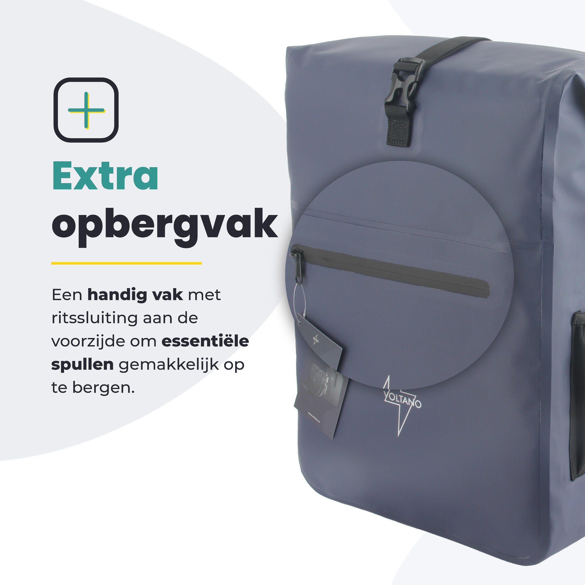 Fietstas voor Toerfietsen van het merk VOLTANO - Unisex - Kleur BLAUW -  - 28 6/7