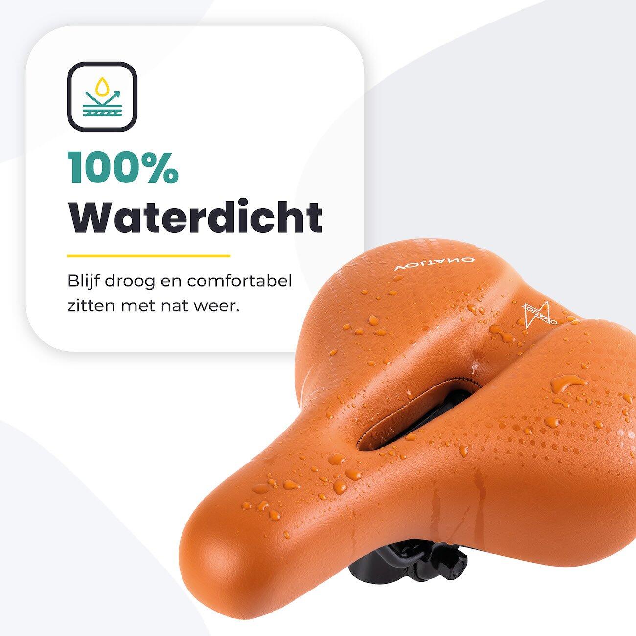 Fietszadels voor Toerfietsen van het merk VOLTANO - DAMES - Kleur BRUIN - 7/7