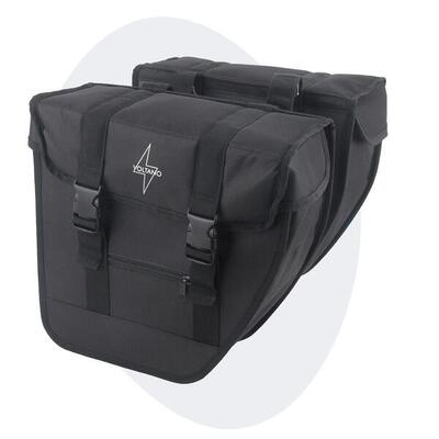 Fietstas voor toerfietsen van het merk voltano - unisex - kleur zwart - - 24l