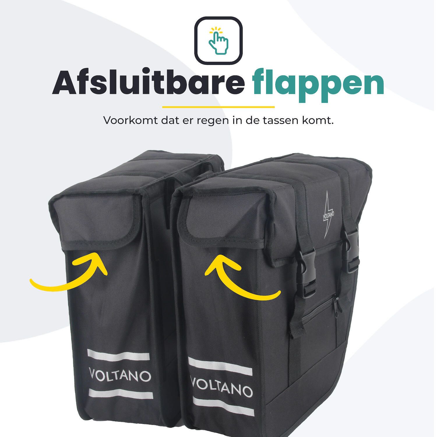 Fietstas voor Toerfietsen van het merk VOLTANO - Unisex - Kleur ZWART -  - 24L 4/7