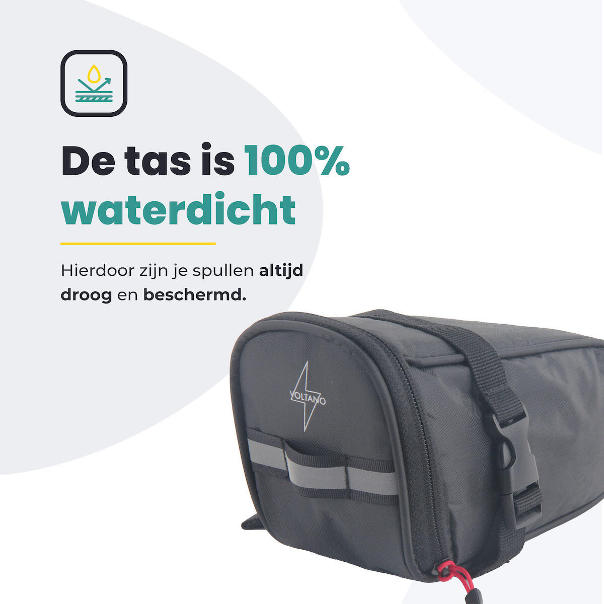 Fietstas voor Toerfietsen van het merk VOLTANO - Unisex - Kleur ZWART -  - ONE 5/7