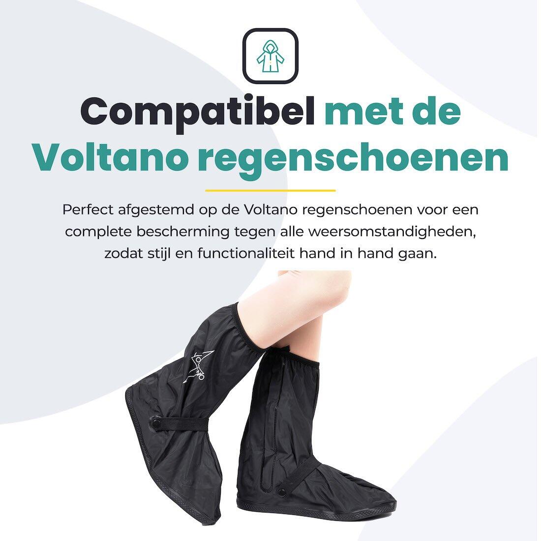 Voltano Regenpak Met Capuchon - Zwart - Inclusief Draagtas 2/7