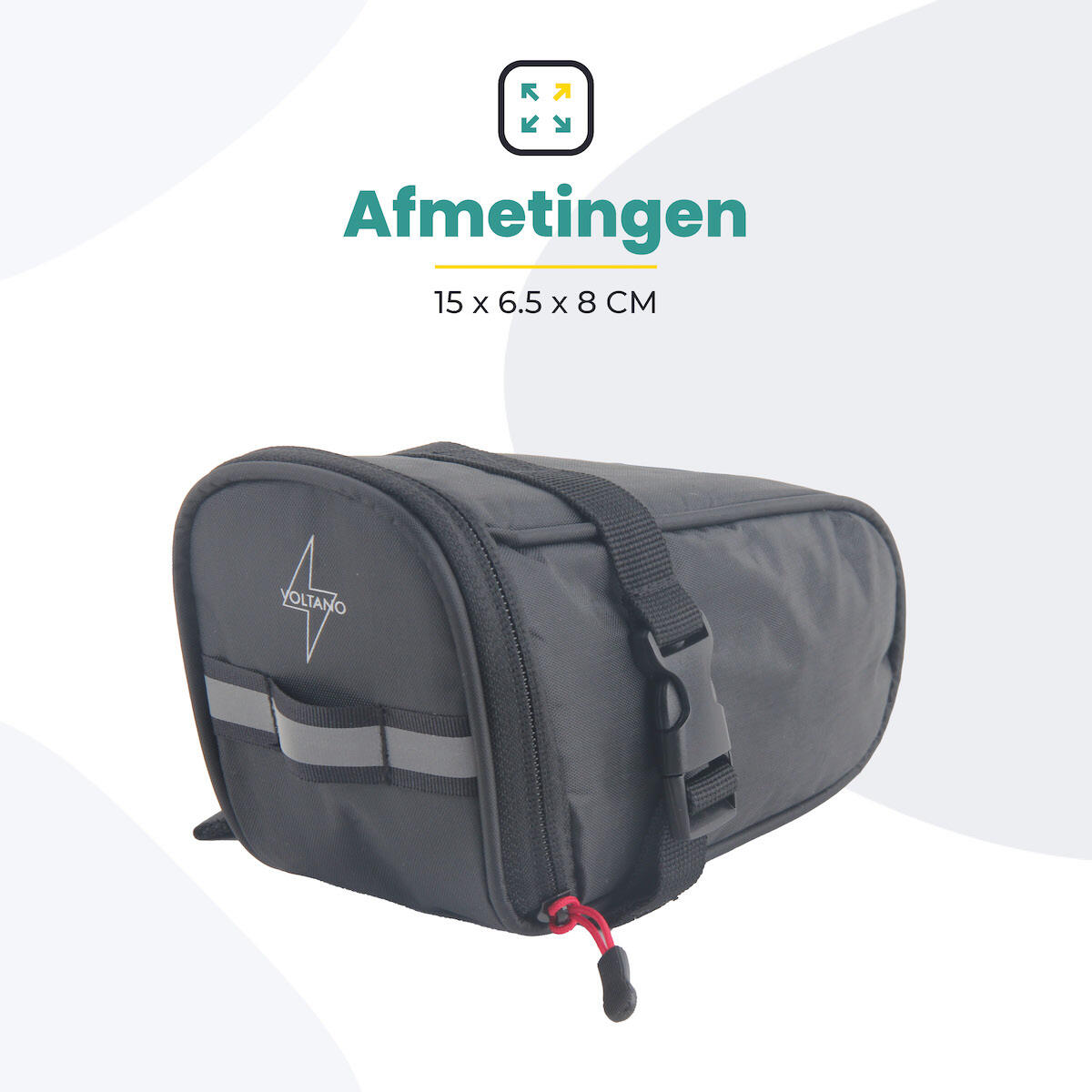 Fietstas voor Toerfietsen van het merk VOLTANO - Unisex - Kleur ZWART -  - ONE 6/7