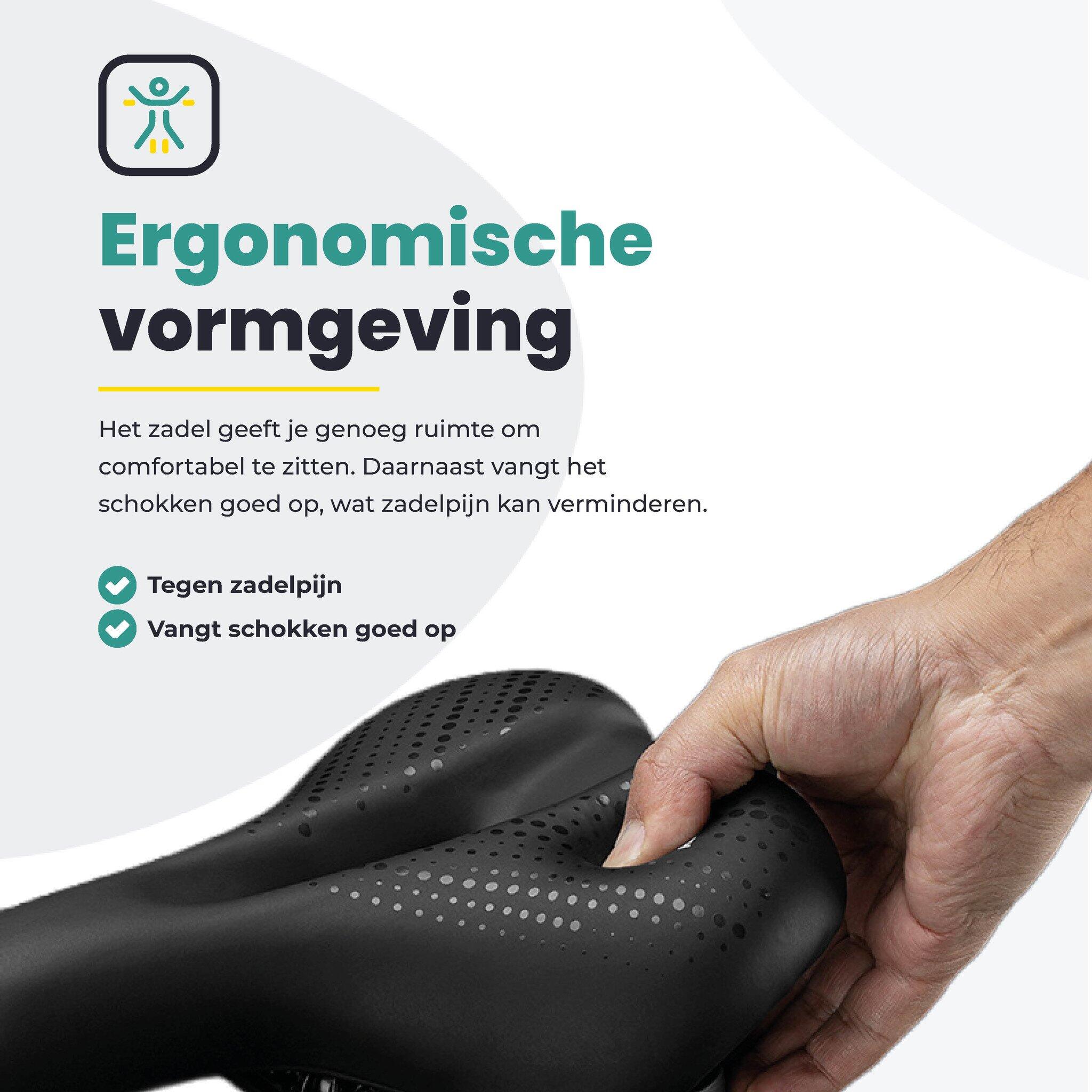 Voltano Dames Fietszadel - Zwart 5/7