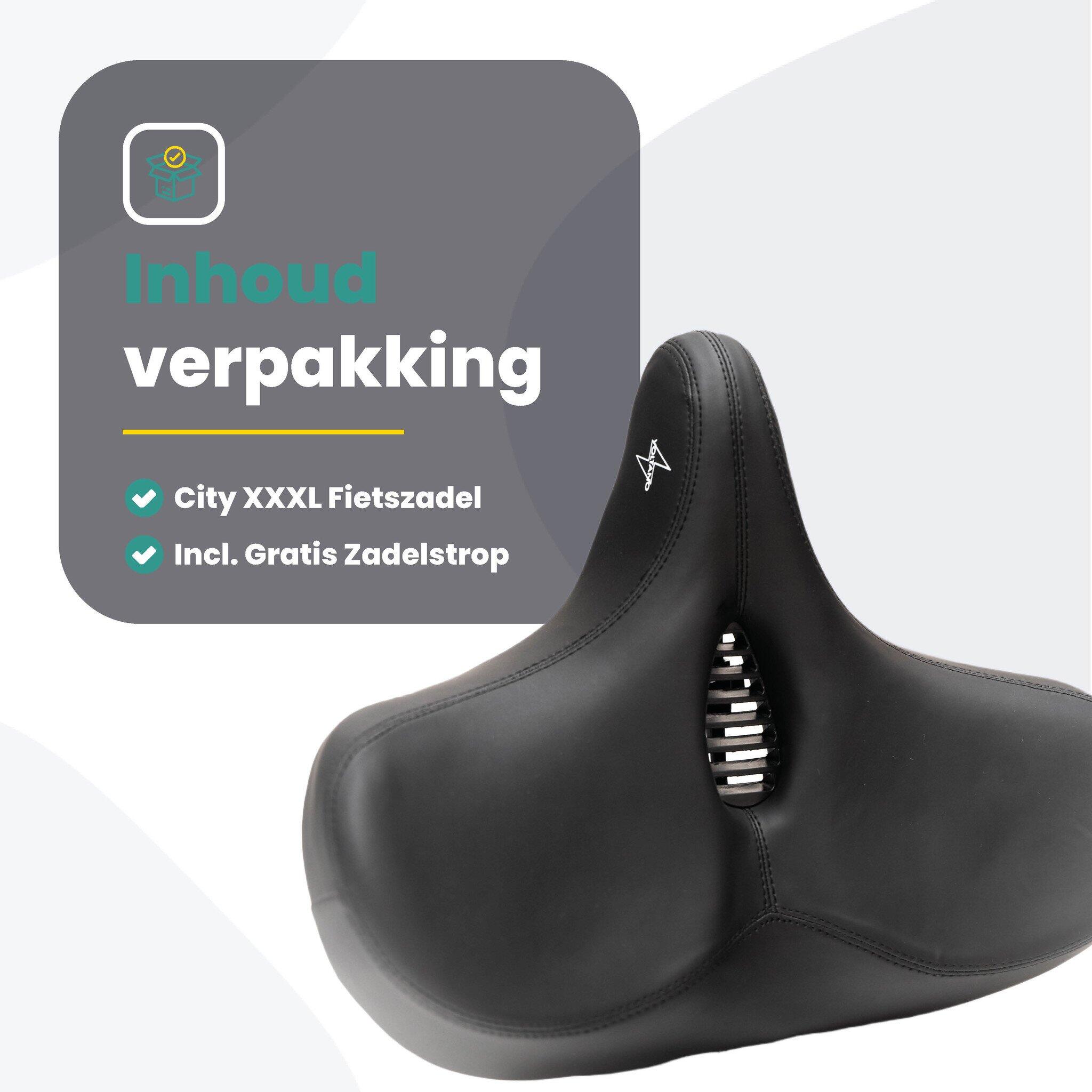Voltano City XXXL Fietszadel Met Uitsparing 5/7