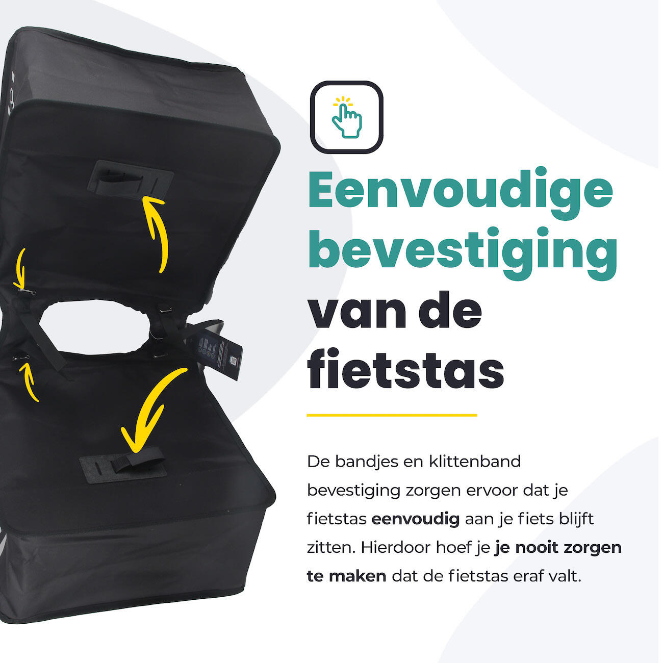 Fietstas voor Toerfietsen van het merk VOLTANO - Unisex - Kleur ZWART -  - 48L 6/7