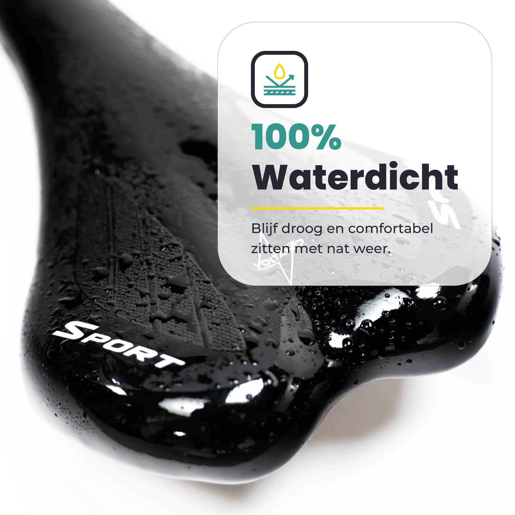 Voltano Race / MTB Fietszadel – Unisex – Zwart 6/7