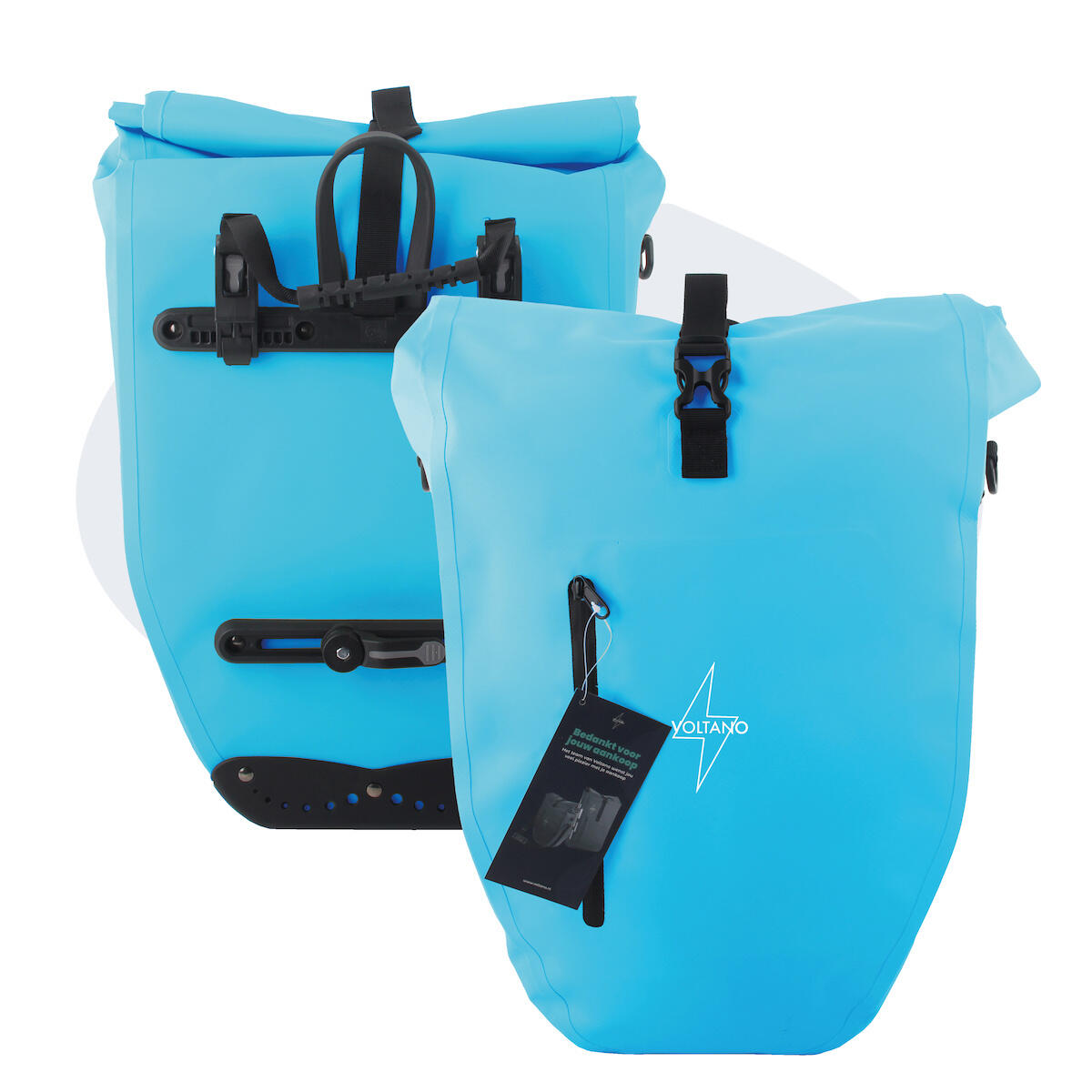 VOLTANO Voltano Luxe Fietstas 28L - Enkele Pakaftas - Gletsjer Blauw