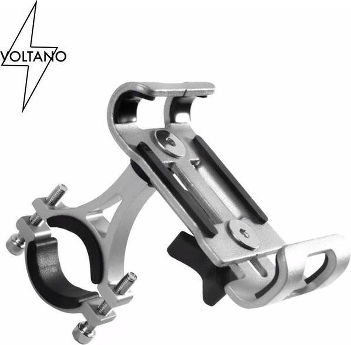 Voltano Aluminium Telefoonhouder Fiets - Grijs 1/6