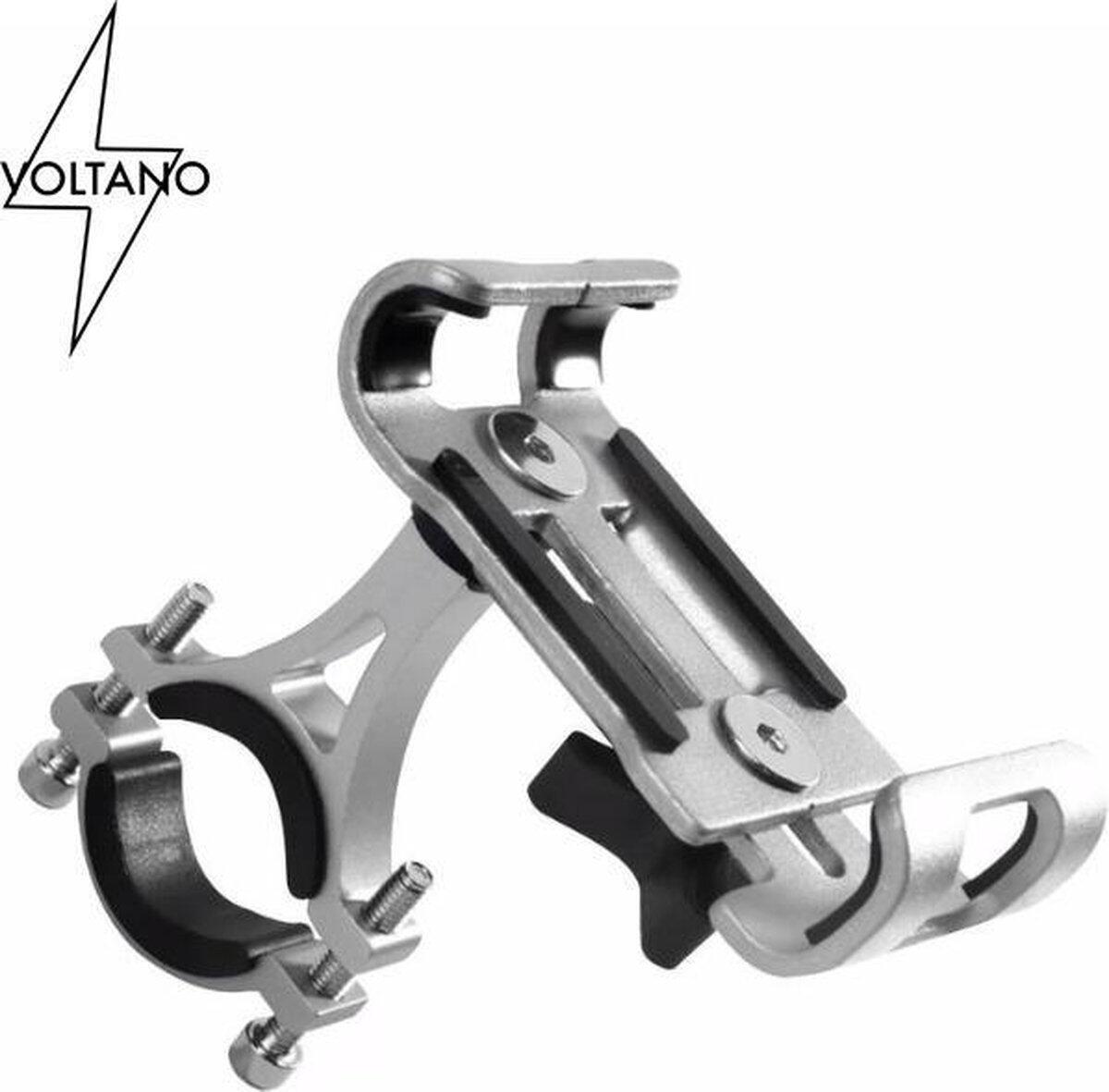 Voltano Aluminium Telefoonhouder Fiets - Grijs 2/6