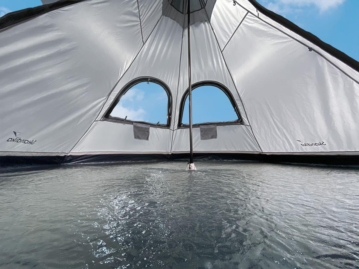 Tent Tipi Lavvu 460 Protect - 6 Pers - 460x400 cm - Hoogte 2.95 m - Genaaide vlo 5/7