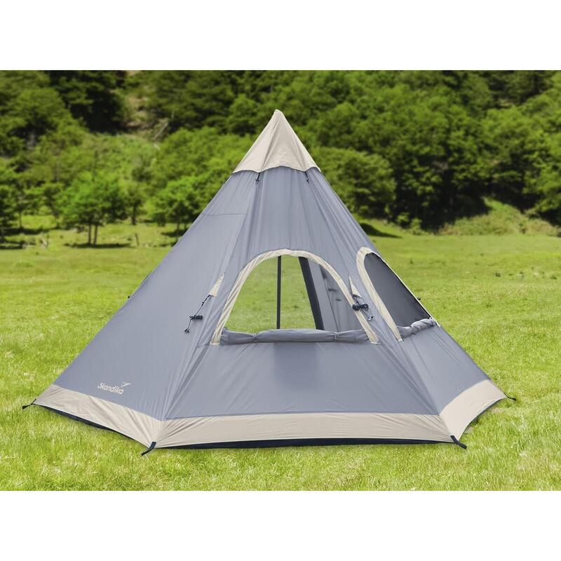 Tente Tipi Lavvu 460 Protect - 6 Pers - 460 × 400 cm - Hauteur 2m95 - Sol Cousu