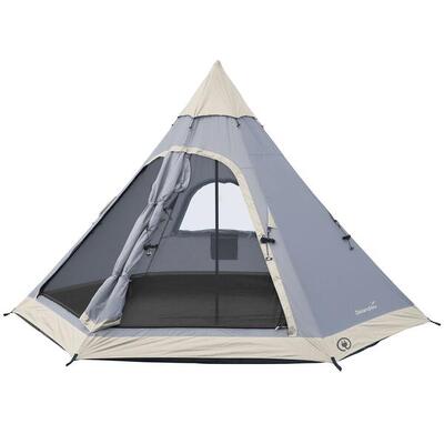 Tent tipi hetta 335 protect - 4 pers - 335x290 cm - hoogte 2 m - genaaide vloer