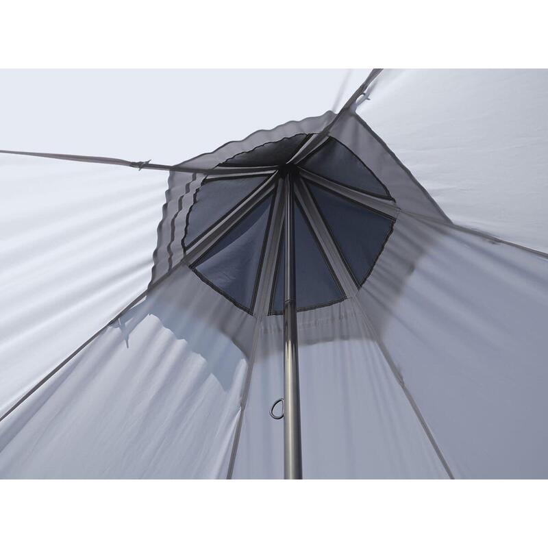 Tente Tipi Lavvu 460 Protect - 6 Pers - 460 × 400 cm - Hauteur 2m95 - Sol Cousu