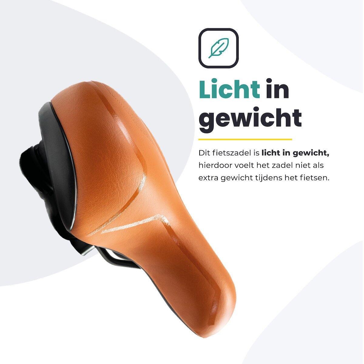 Voltano Fietszadel Met Gelpads - Bruin 5/7