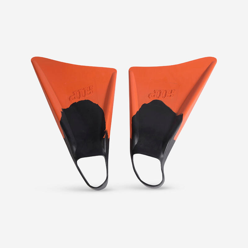 Seconde vie - Palmes bodyboard RIP asymétriques orange noir - BON