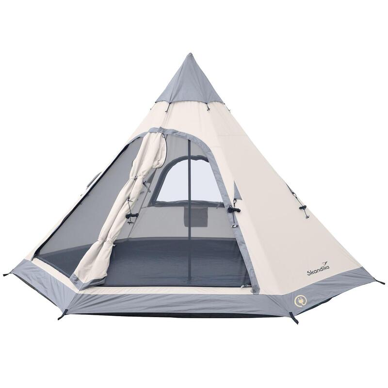 Tente Tipi Lavvu 460 Protect - 6 Pers - 460 × 400 cm - Hauteur 2m95 - Sol Cousu