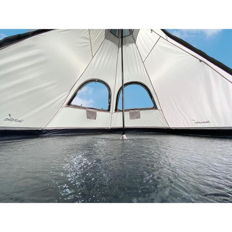 Tente Tipi Lavvu 335 Protect - 4 Pers - 335x290 cm - Hauteur 2 m - Sol Cousu