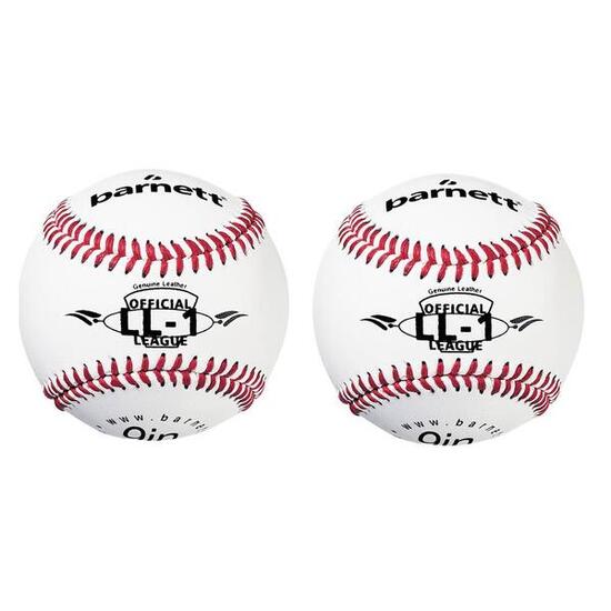 balle de baseball match "Élite"', taille 9'', blanc, 2 pièces LL-1