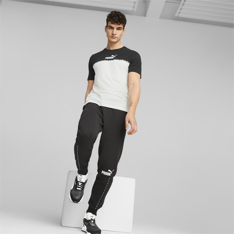 Essentials Block Tape T-shirt voor heren PUMA Black