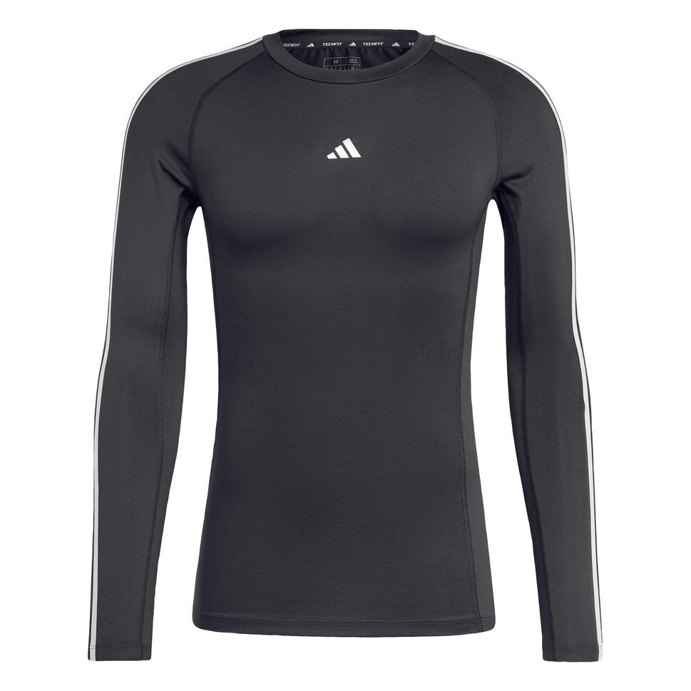 Koszulka TECHFIT Compression Training 3-Stripes Long Sleeve