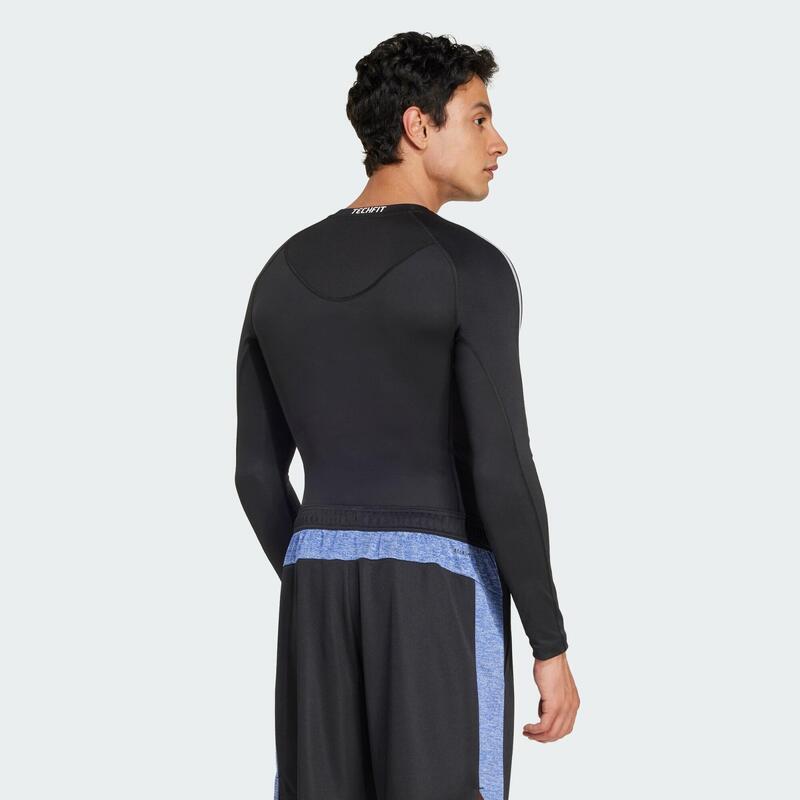 TECHFIT Compression Training 3-Streifen Longsleeve