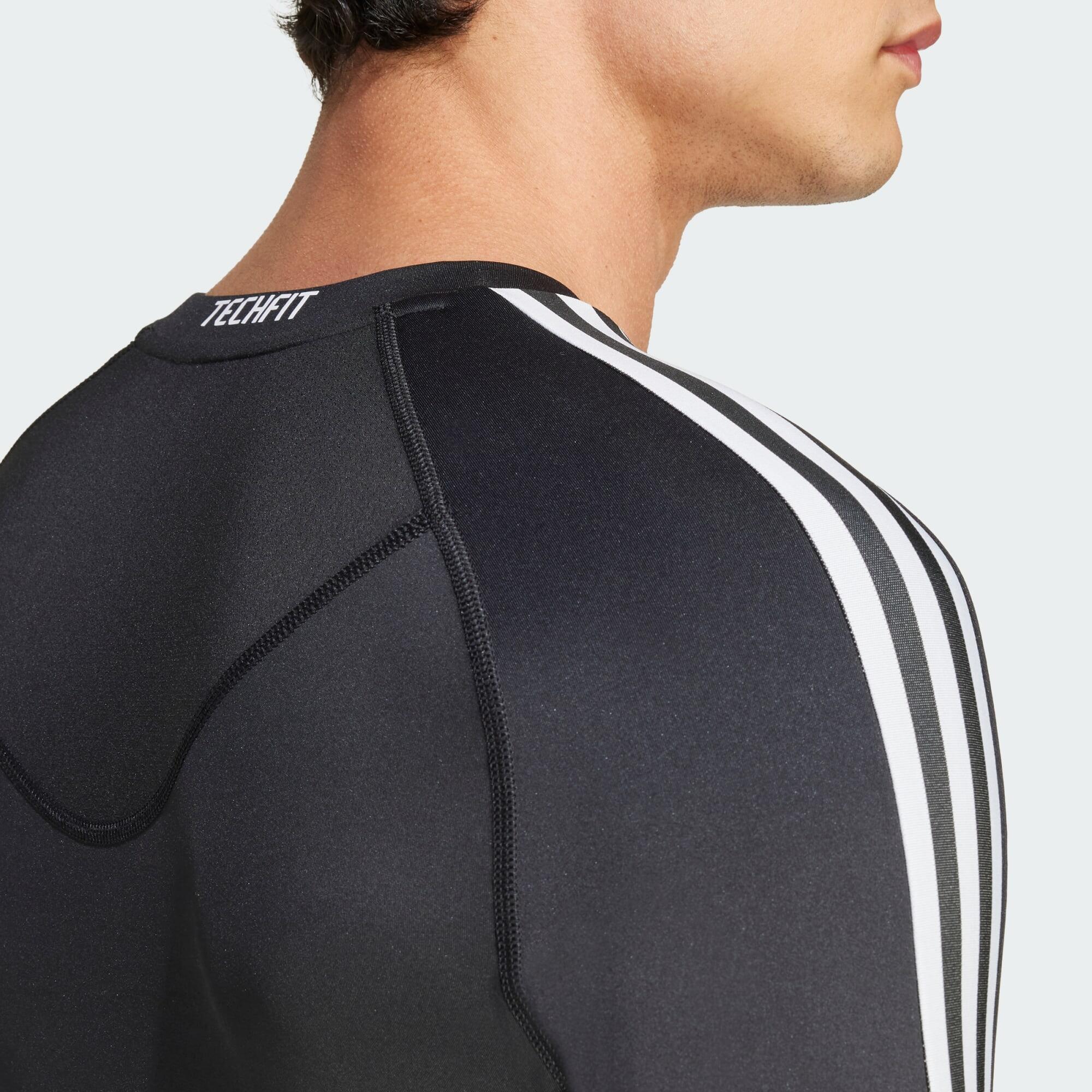 Tričko Techfit Compression Training 3-Stripes Long Sleeve 5/5