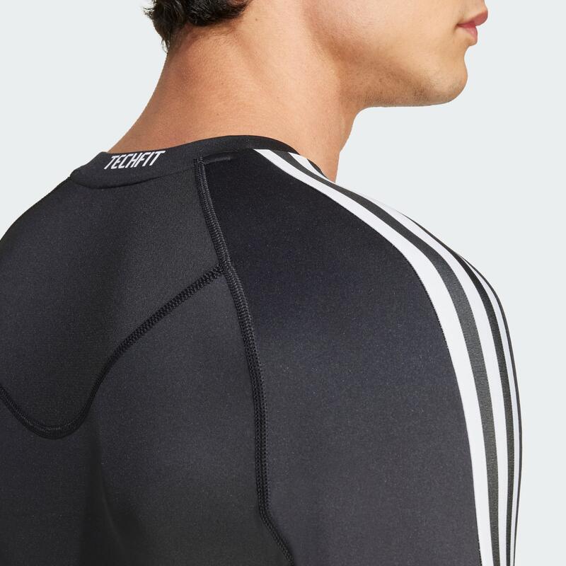 Koszulka TECHFIT Compression Training 3-Stripes Long Sleeve