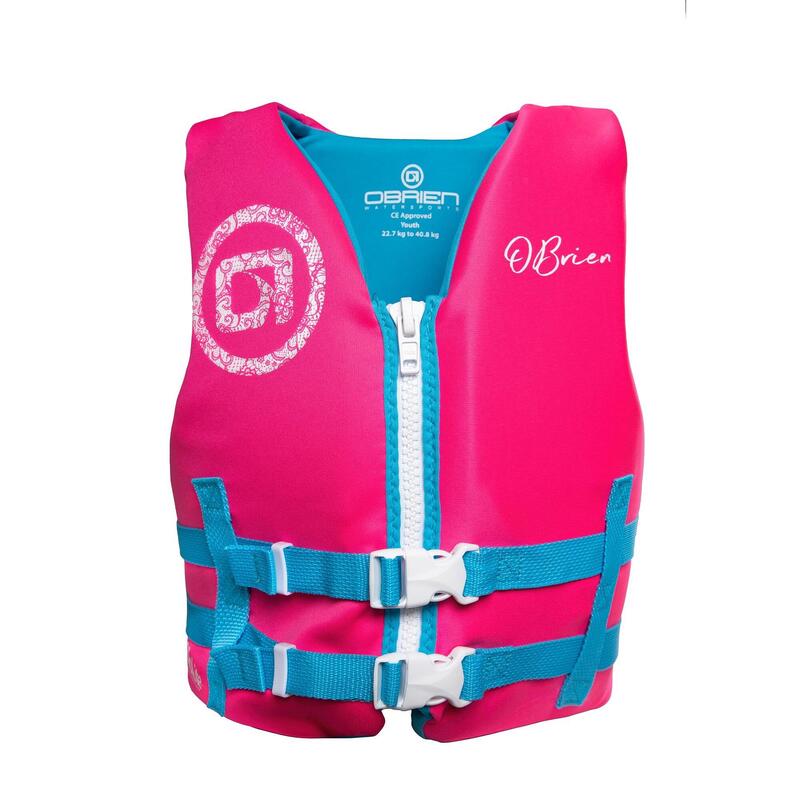 Kamizelka asekuracyjna do sportów wodnych dla dzieci Obrien Pink 50N