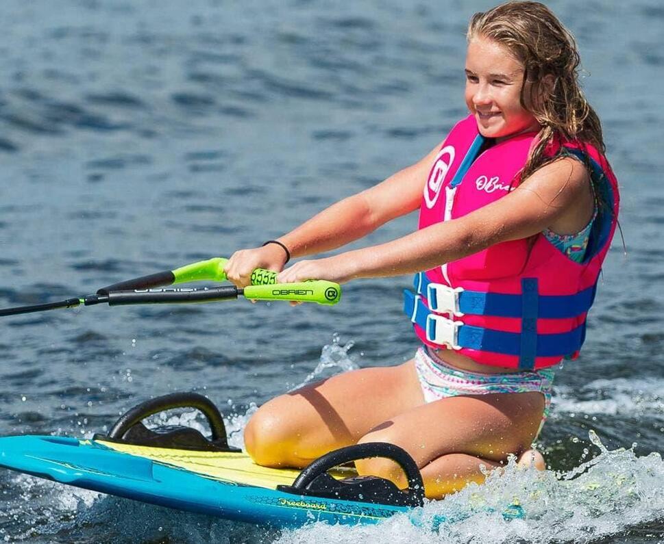 Kamizelka asekuracyjna do sportów wodnych dla dzieci Obrien Pink 50N