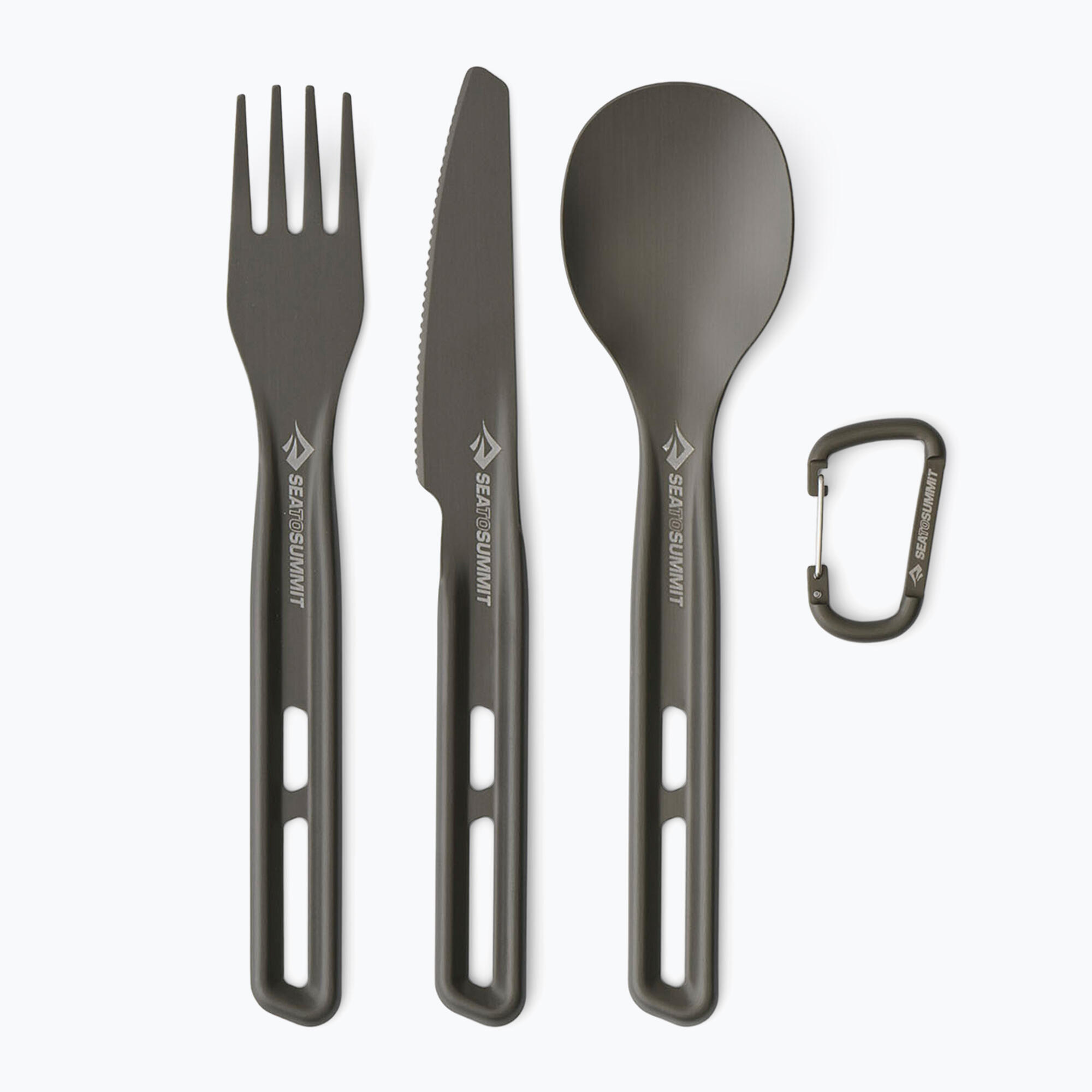 Posate Campeggio Set Sea To Summit Frontier Ul Cutlery Set 3 Pezzi Grigio 5/7