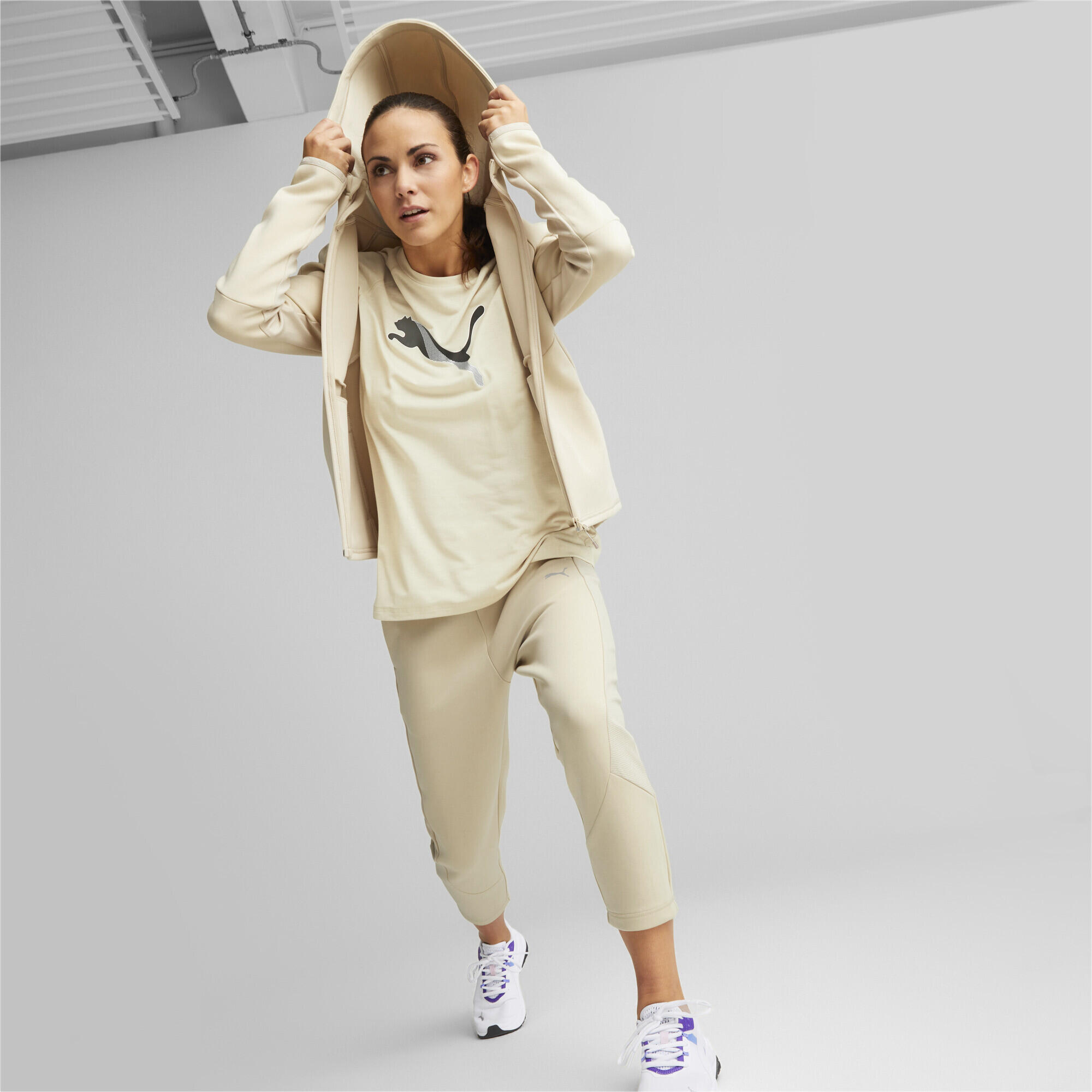 Spodnie Dresowe Sportowe Damskie Puma Evostripe 7/7