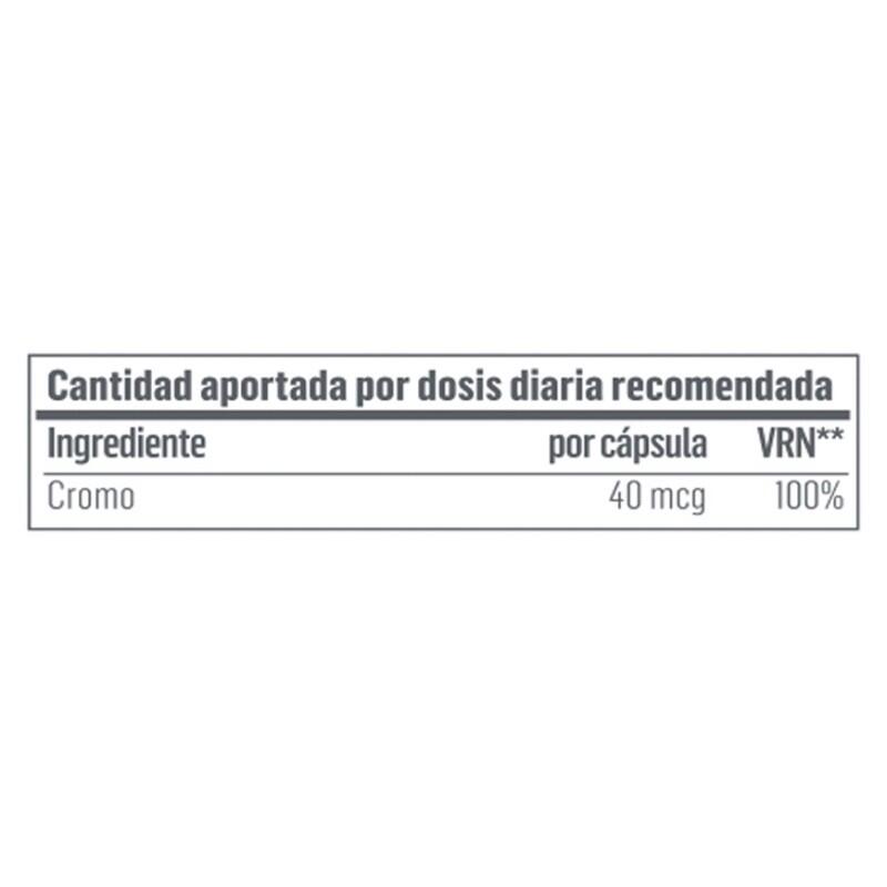 Chromium Picolinato | Picolinato de Cromo | 60 Cápsulas 2/3