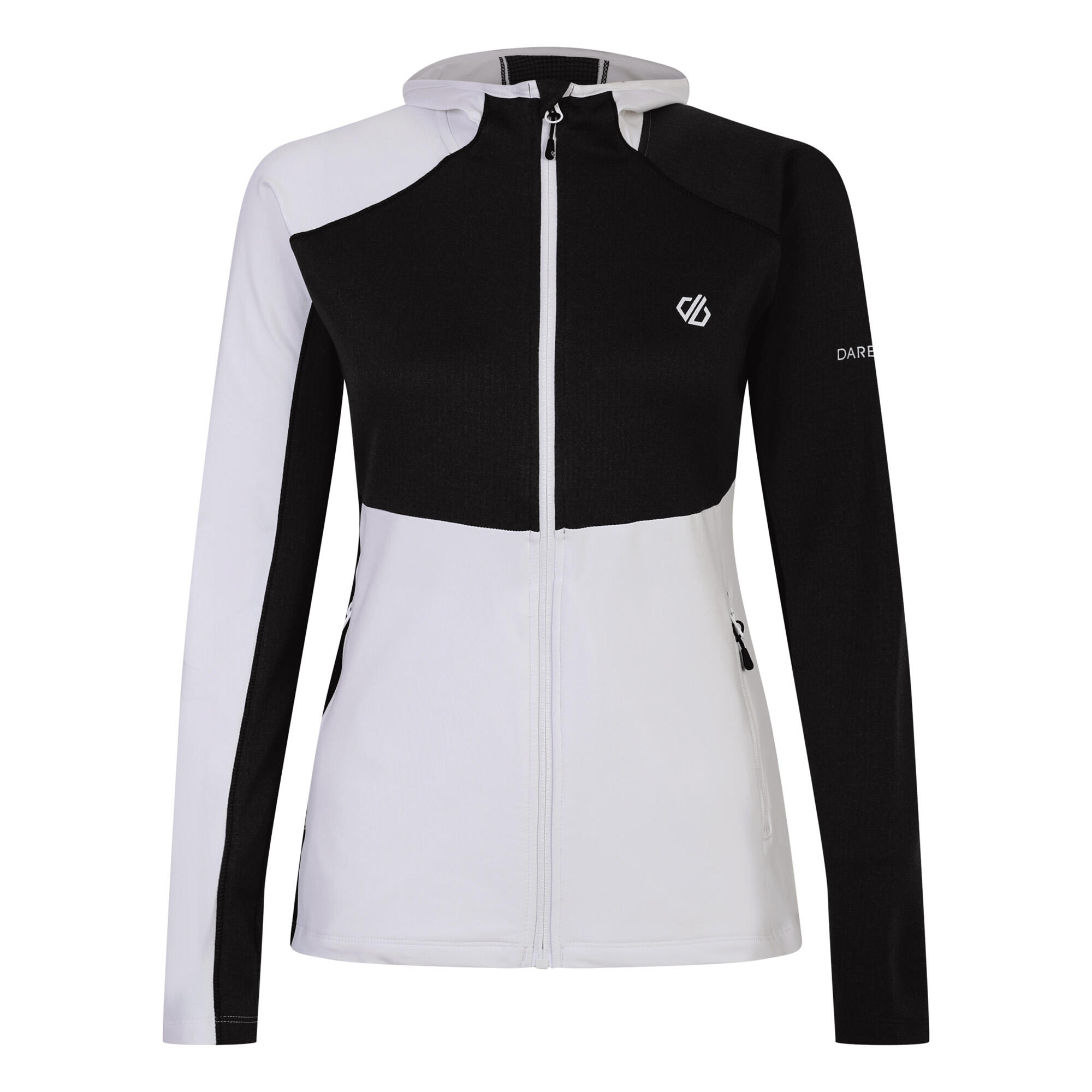 Dare 2b - Haut De Sport Motif/style À Capuche Convey Femme (blanc / Noir) - Veste - Blanc|noir - S - Decathlon