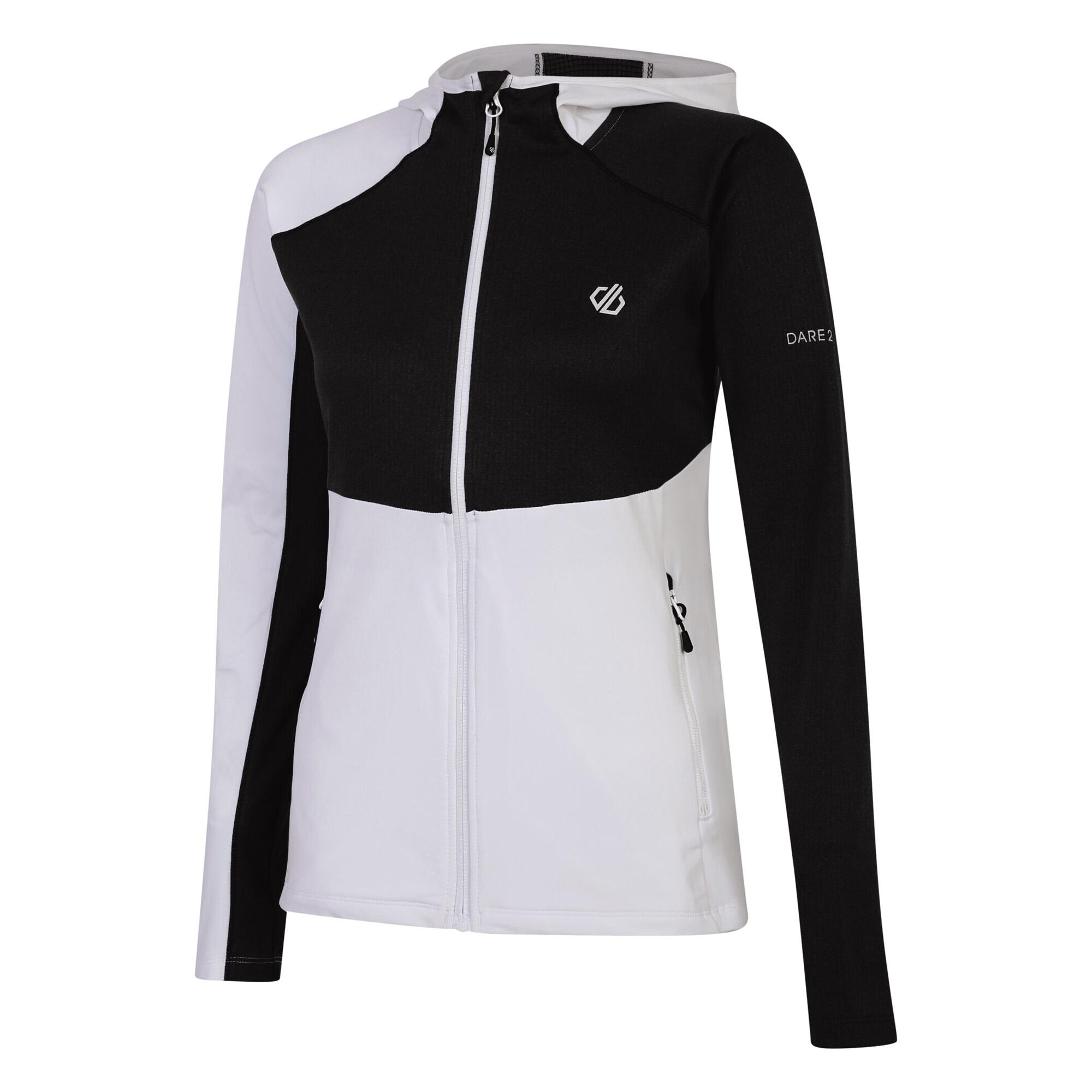 Haut De Sport Motif/style À Capuche CONVEY Femme (Blanc / Noir) 2/5