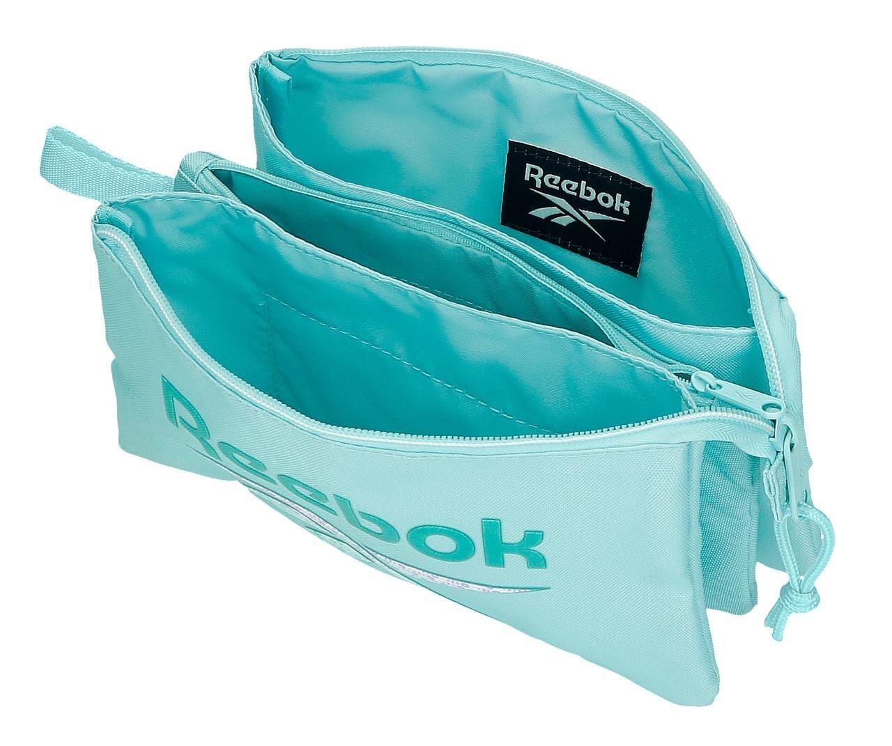Estuche tres compartimentos Reebok Ann 12cm Turquesa 3/5