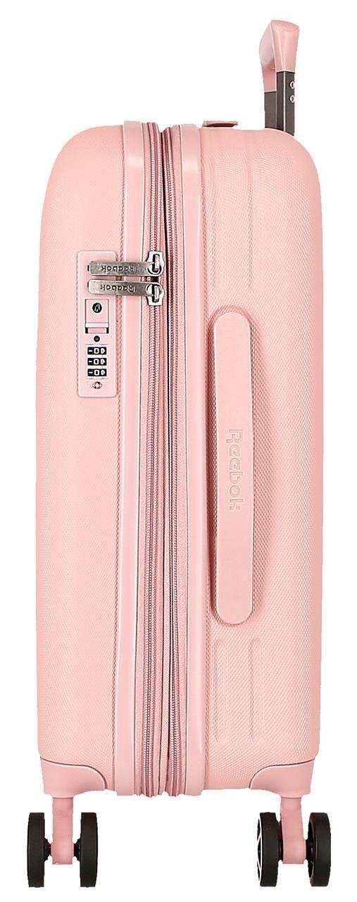 Maleta de cabina ABS rígida expandible Mujer Reebok Franklin 55cm 37L Rosa 5/5