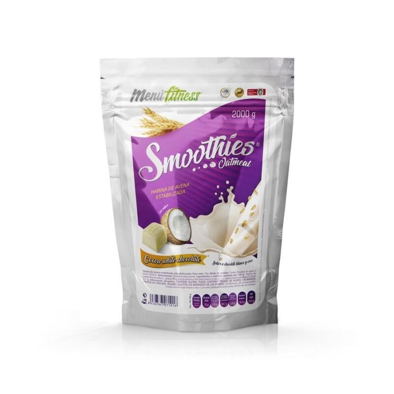 Smoothies Oatmeal 2kg | Harina de Avena con Sabor (2KG - CHOCOLATE BLANCO) 3/5